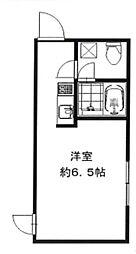 MAHALORESIDENCEヒガシオグ ワンルームの間取図画像