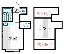 アーバンプレイス吉祥寺 ワンルームの間取図画像