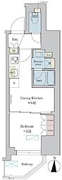 ブリリアイスト錦糸公園 1DKの間取図画像