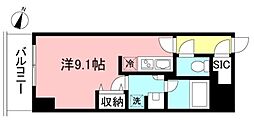 プライムメゾン初台 ワンルームの間取図画像