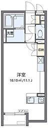 ミランダミルティユ ワンルームの間取図画像
