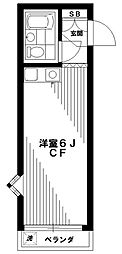 NHレジデンス中野 ワンルームの間取図画像