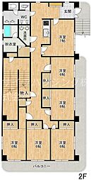 領家ハウス 6Kの間取図画像