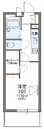 レオパレスみどり3 1Kの間取図画像