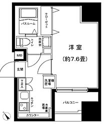 アイルプレミアム千駄木 1Kの間取図画像
