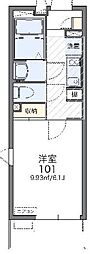 レオネクストレスポワール 1Kの間取図画像