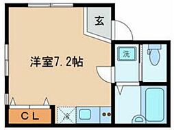 belltreeheights ワンルームの間取図画像
