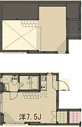 スタイルレジデンス中野 3階ワンルームの間取り