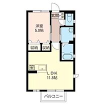 ゴールドベルク 00101 ｜ 群馬県前橋市元総社町2216-15（賃貸アパート1LDK・1階・40.54㎡） その2