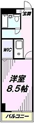 レジデンス106 1Kの間取図画像