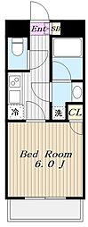 パークレガーロ百合ヶ丘 1Kの間取図画像