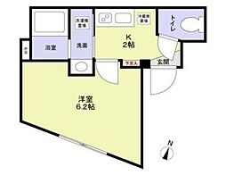 VISTA HONANCHO 1階1Kの間取り