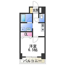 GROOVE平野 1Kの間取図画像