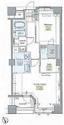 レジディアタワー上池袋タワーサイド 1SLDKの間取図画像
