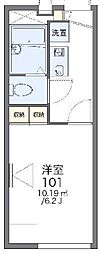 レオパレスREDWAVE 1Kの間取図画像