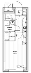 コンポジット渋谷本町 1Kの間取図画像