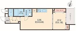ミリアビタ習志野駅前 1LDKの間取図画像