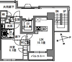 間取図画像 1LDK