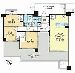 ヴェレーナ東武練馬レジデンス 3LDKの間取図画像