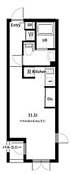 COSMOSREID東高円寺Residence ワンルームの間取図画像