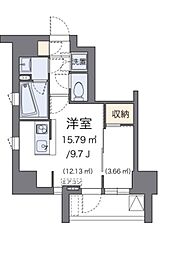 LOVIE銀座東 ワンルームの間取図画像