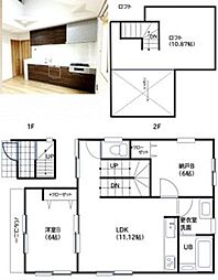 エトワール八幡町 2LDKの間取図画像