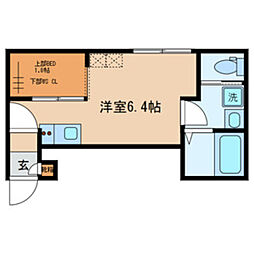 ClassyResidence ワンルームの間取図画像
