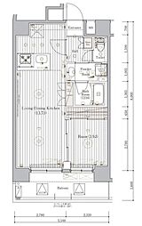 ミライズ東京EASTアネックス 1LDKの間取図画像
