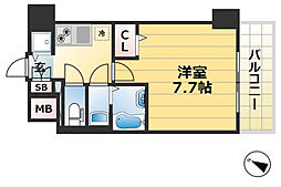 JR東海道・山陽本線 神戸駅 徒歩5分の賃貸マンション 4階1Kの間取り