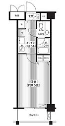 KJ新板橋 1Kの間取図画像