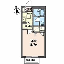 広瀬川ハイムＢ 102 ｜ 宮城県仙台市青葉区米ケ袋３丁目7-26（賃貸アパート1K・1階・26.25㎡） その2