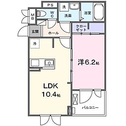 大日町3丁目アパート(028485301) 1LDKの間取図画像