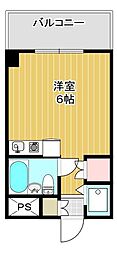 ムーブメントURD百合ケ丘 ワンルームの間取図画像