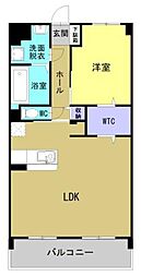 (仮称)Y&M祇園1丁目 1LDKの間取図画像