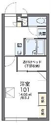 レオパレスぴゅあ 1Kの間取図画像