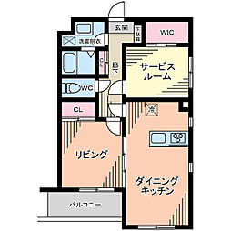 Prime Forest UI 2LDKの間取図画像