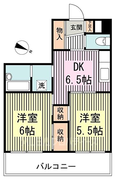 メゾンマルベリィ 305｜東京都練馬区平和台１丁目(賃貸マンション2DK・3階・39.21㎡)の写真 その2