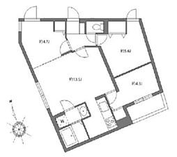 アグライア久が原 3LDKの間取図画像