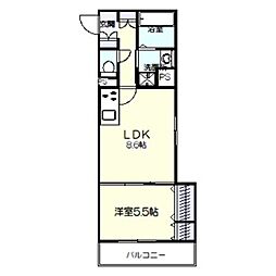 ラモーナ半田 1LDKの間取図画像