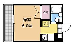 クレールフチノベ 1Kの間取図画像