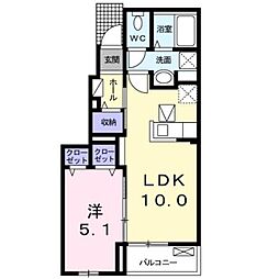 ラ・メールメゾン 1LDKの間取図画像