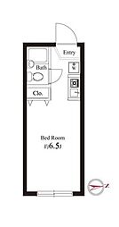 KJビル ワンルームの間取図画像
