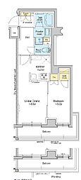 RESIDENCEKLENJI 1LDKの間取図画像
