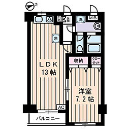ルミエール葛西 1LDKの間取図画像