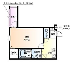 フジパレスJR淡路駅北 1Kの間取図画像