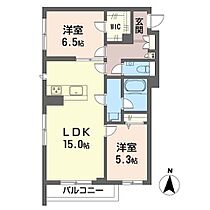 Ｋａｎｏａ（カノア） 00302 ｜ 神奈川県川崎市幸区小倉４丁目815-43、-59之一部、-61（賃貸マンション2LDK・3階・62.30㎡） その2