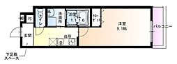 フジパレス湊駅南サウス 1Kの間取図画像