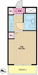 ウィンベルソロ川越No.6 ワンルームの間取図画像