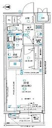 GRANPASEO神楽坂2 1Kの間取図画像