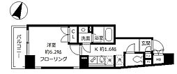 プルナス森下 1Kの間取図画像